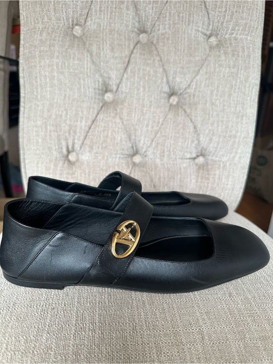 Valentino Garavani Shoes - Valentino Garavani Black Leather Logo Insole Flats